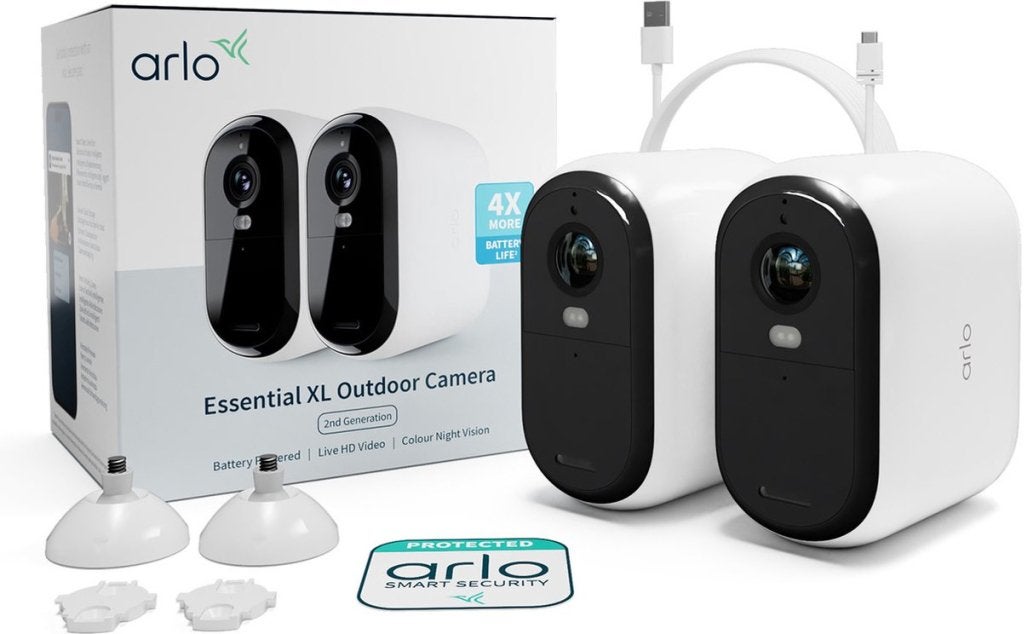 Arlo Essential HD XL - 2x Draadloze IP-Camera - Outdoor, Audio, Tv en Foto, Verisure Arlo Europe DAC, Nieuw, Ophalen of Verzenden