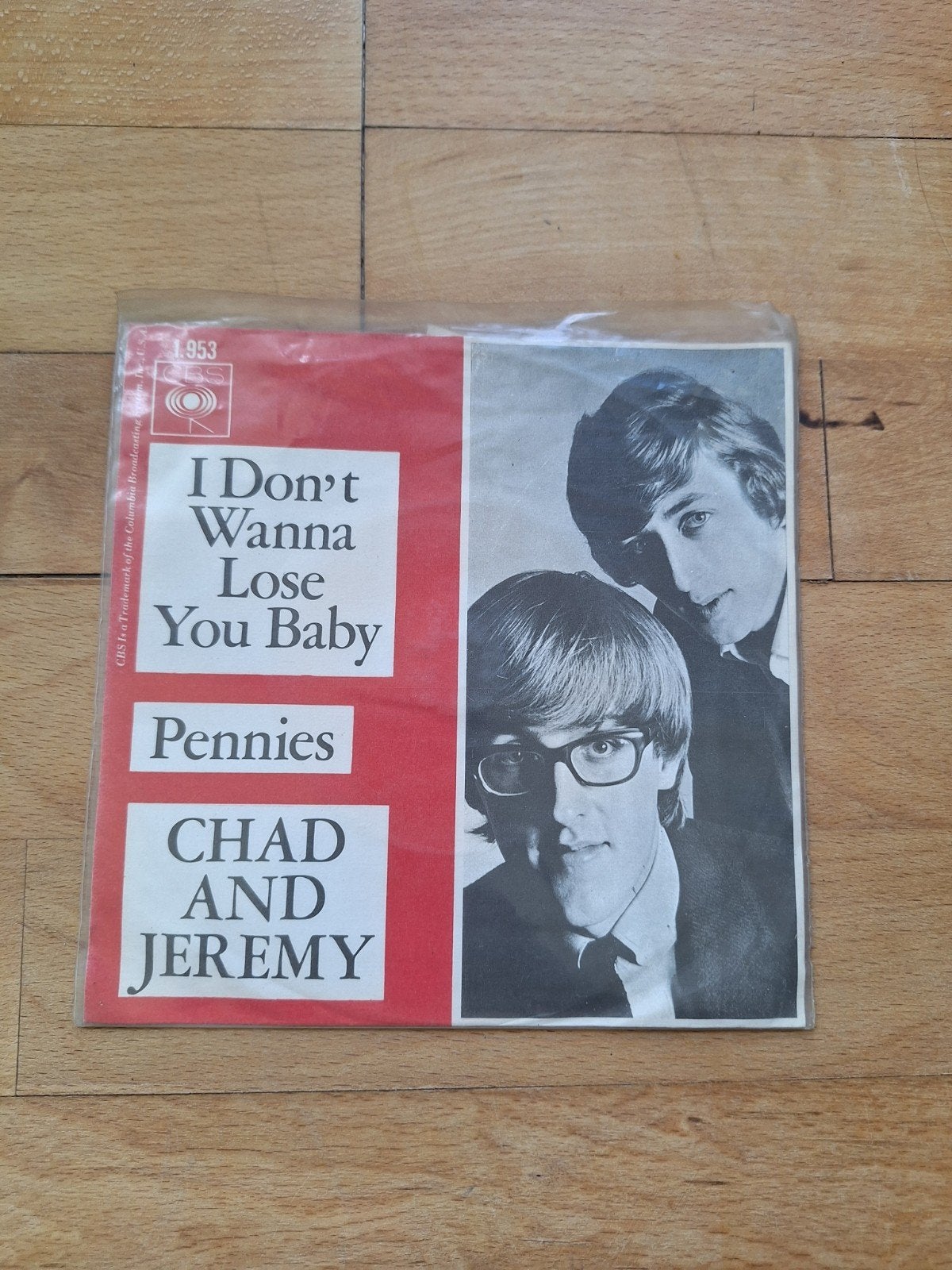 Chad and Jeremy - I Don't Wanna Lose You Baby Single, Fotohoes, Ophalen of Verzenden, Gebruikt, Pop