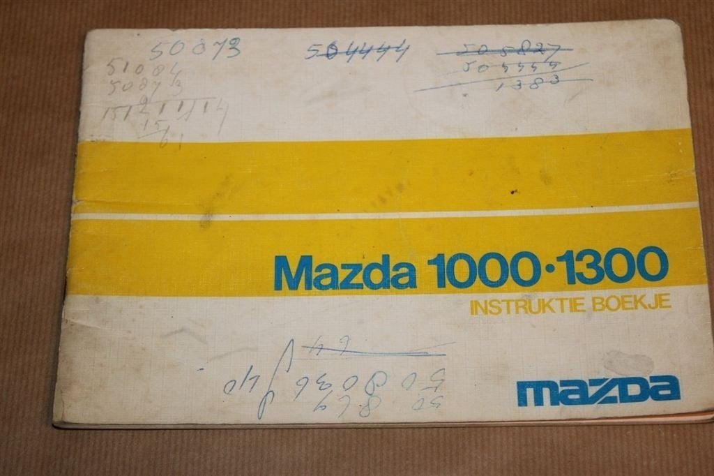 Mazda 1000-1200 Instruktieboekje - 1975, Ophalen of Verzenden