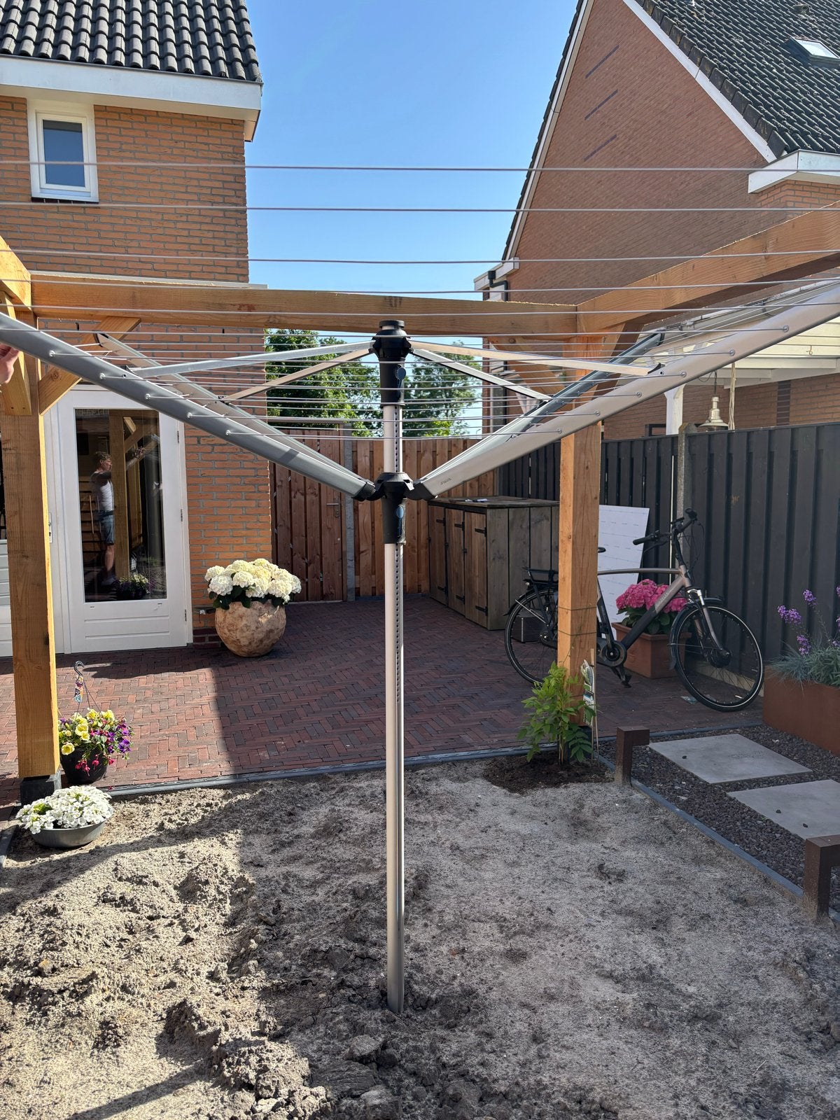 Brabantia Droogmolen Lift-O-Matic Advance 60m, Ophalen, Zo goed als nieuw, Droogmolen