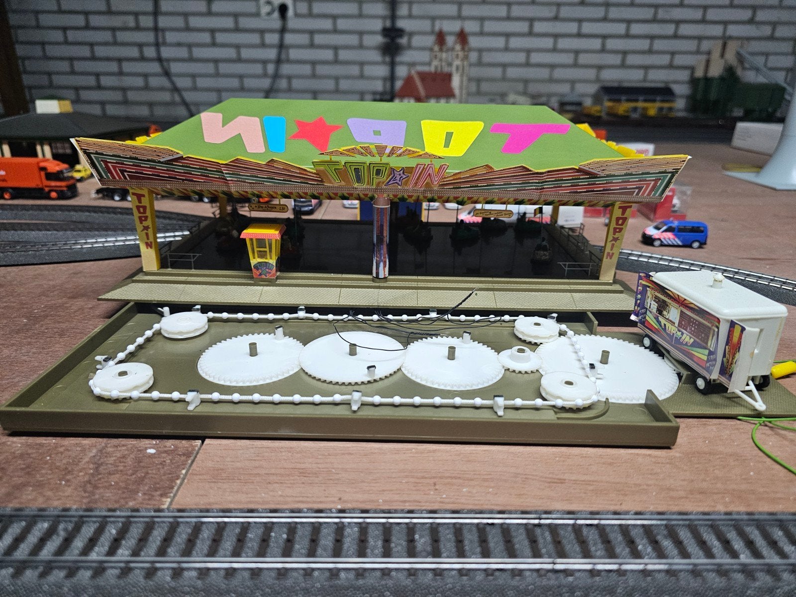 Modelbouw Kermisattractie Top Spin - Werkend Model, Hobby en Vrije tijd, Gebruikt, Ophalen, Overige merken, Groter dan 1:32