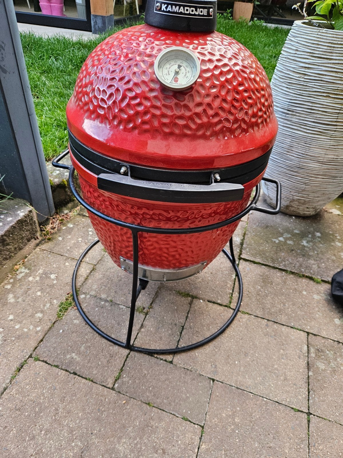 Kamado Joe Junior Rood - Zeer Nette Staat, Ophalen, Zo goed als nieuw, Kamado Joe