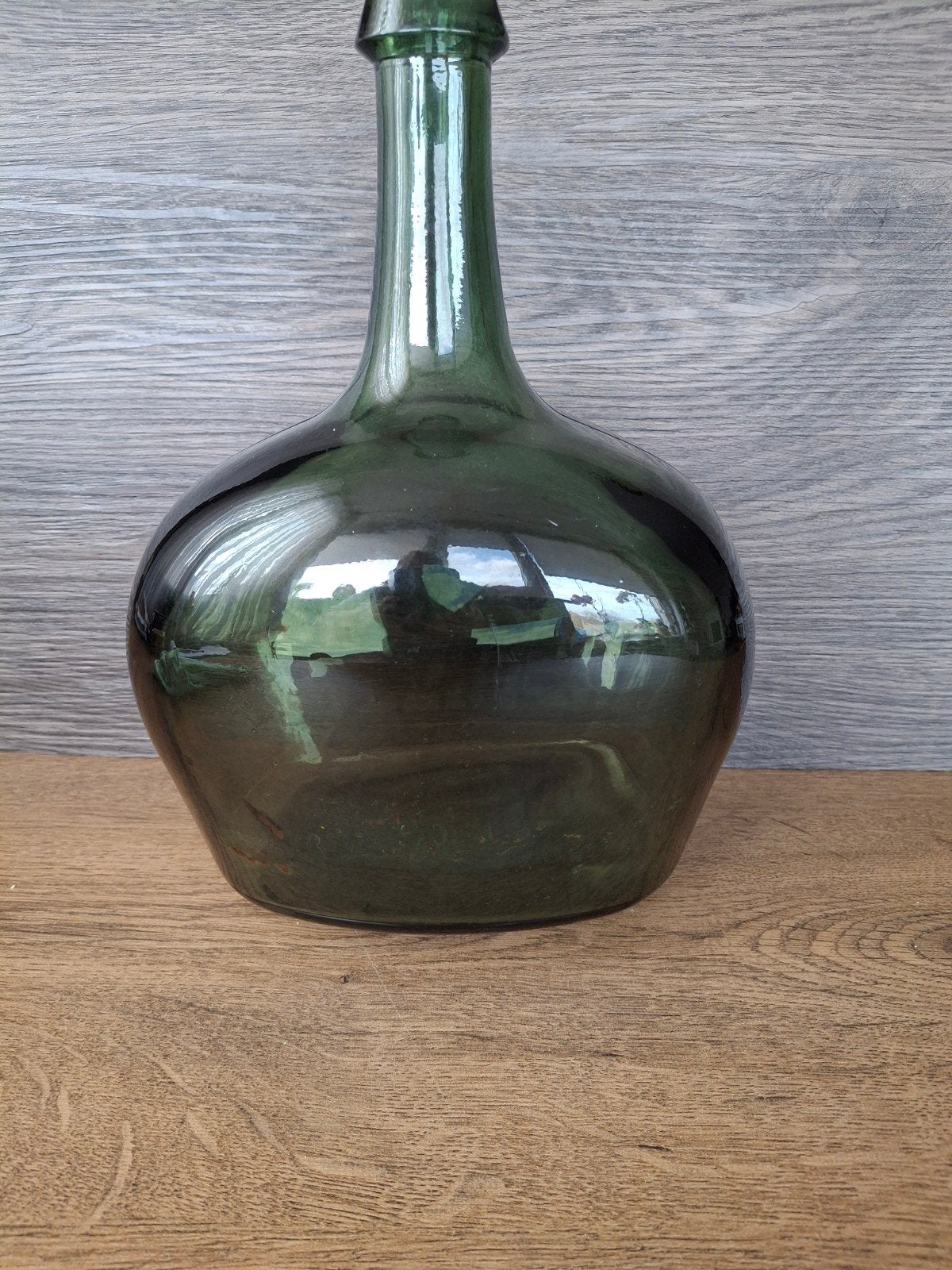 Oude Brocante glazen gistfles donker groen
Donker groen
Hoog, Huis en Inrichting, Woonaccessoires | Vazen, 27 cm, Ophalen of Verzenden