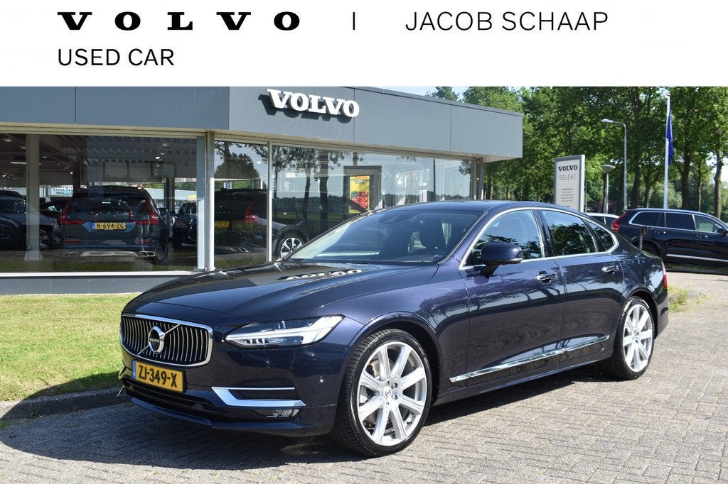 Volvo S90 T4 190PK Business Luxury + | Trekhaak | BLIS | 360, 15 km/l, 1969 cc, Blauw, Bedrijf