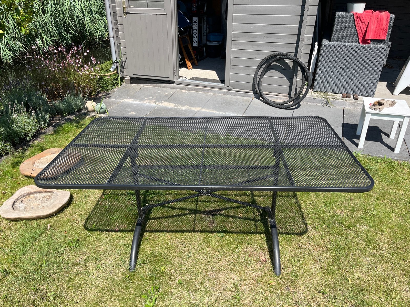 Royal Garden tuintafel - inklapbaar, Ophalen, Gebruikt, Rechthoekig, Metaal