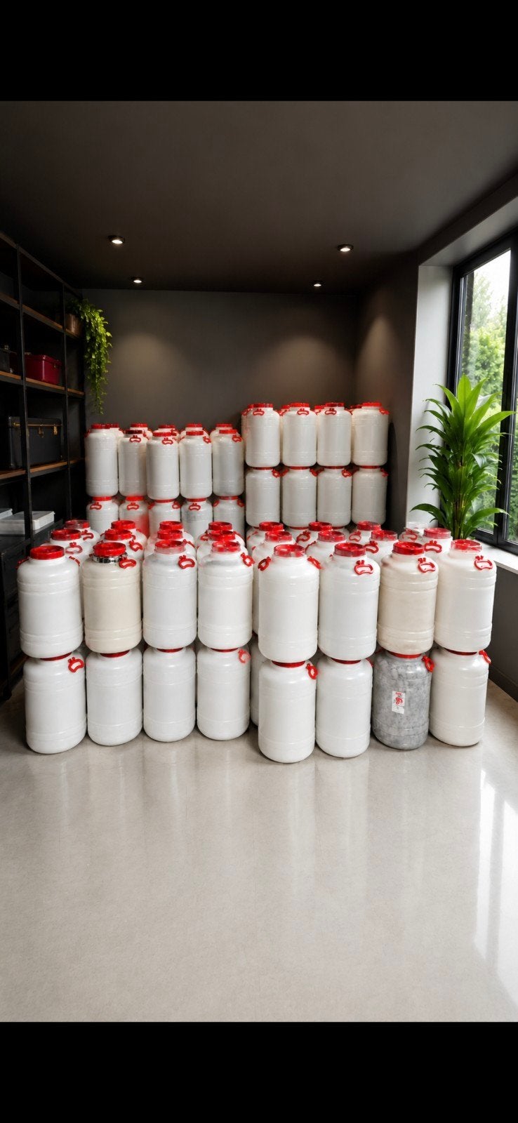 Vaten met deksel 35liter, Ophalen, Kunststof, Gebruikt, Rond