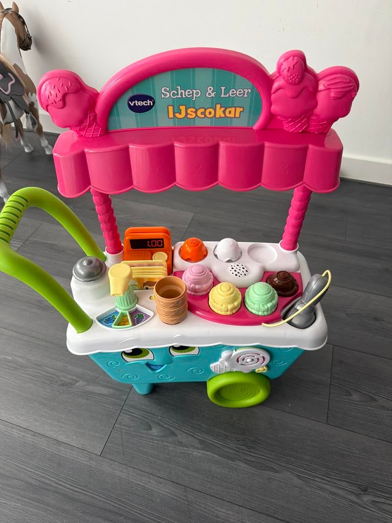 VTech Schep & Leer IJscokar - Interactief Speelgoed, Ophalen, Zo goed als nieuw, Ontdekken, Met geluid