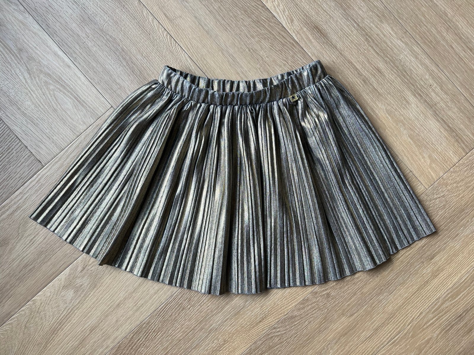 Rokje plisse, goud, We, maat 134/140, Kinderen en Baby's, Kinderkleding | Maat 134, WE, Meisje, Ophalen of Verzenden, Zo goed als nieuw