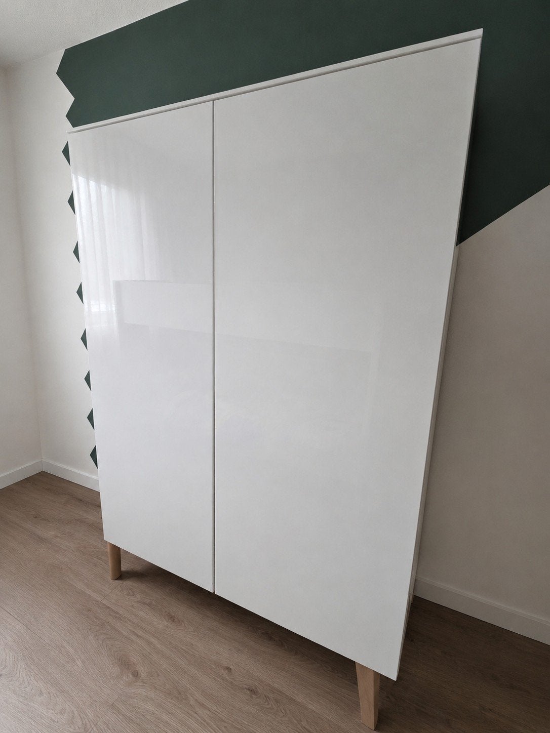 Kidsmill Sixties kledingkast (hoogglans wit), Ophalen, Gebruikt, 100 cm of meer, Kast