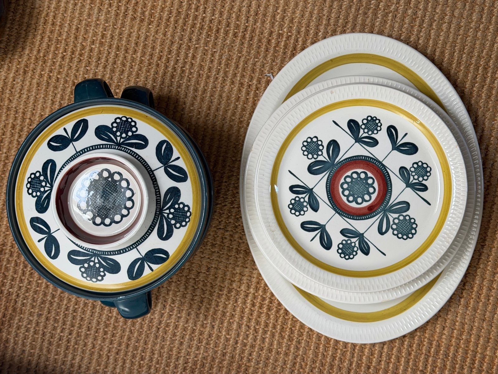 Stavangerflint Kon-Tiki servies Inger Waage – 13-delige set, Ophalen