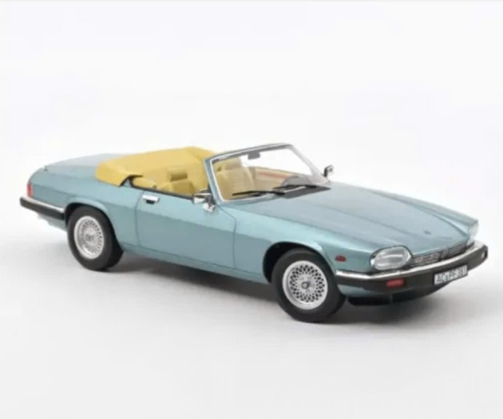 Jaguar XJ-S 5.3 H.E.cabrio 1988 blauw 1/18 NOREV ref: 182635, Verzenden, Nieuw, Auto, Norev