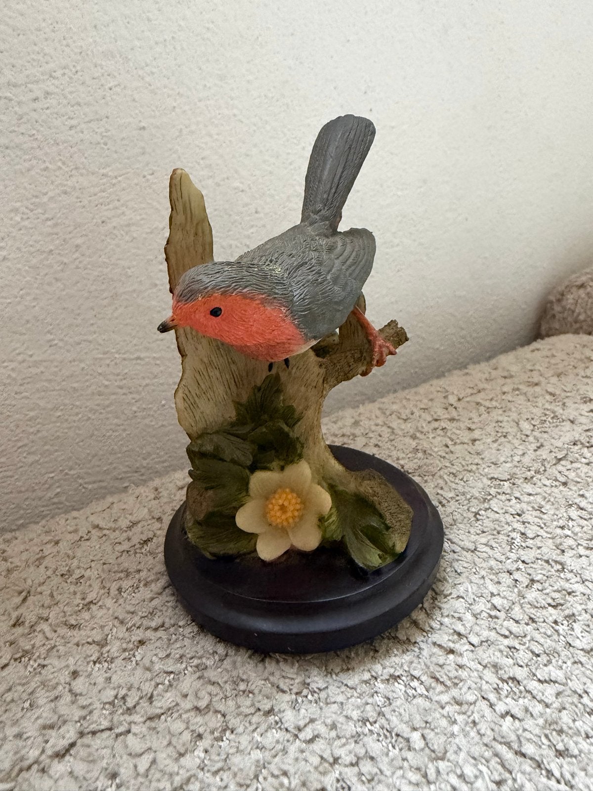 Beeldje Roodborstje gevederde  vrienden vogel, Ophalen of Verzenden, Zo goed als nieuw, Dier