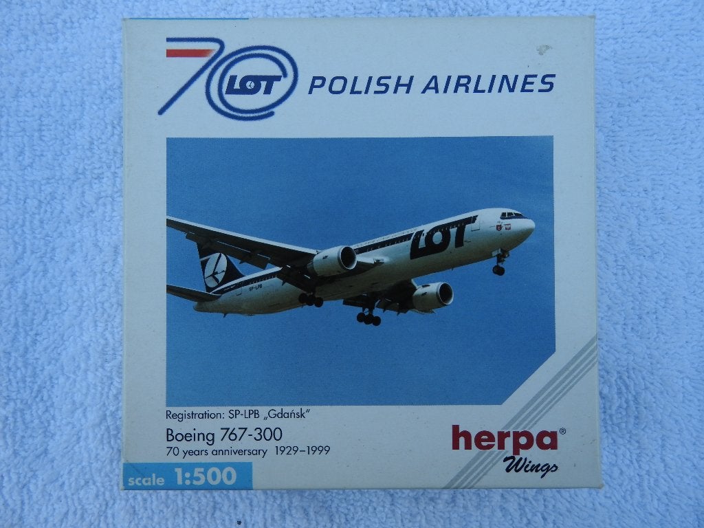 LOT Polish Airlines B767-300 1:500, Ophalen of Verzenden, Nieuw, Schaalmodel