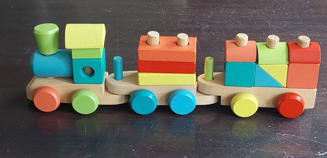 speelgoed trein hout, Kinderen en Baby's, Ophalen of Verzenden, Zo goed als nieuw