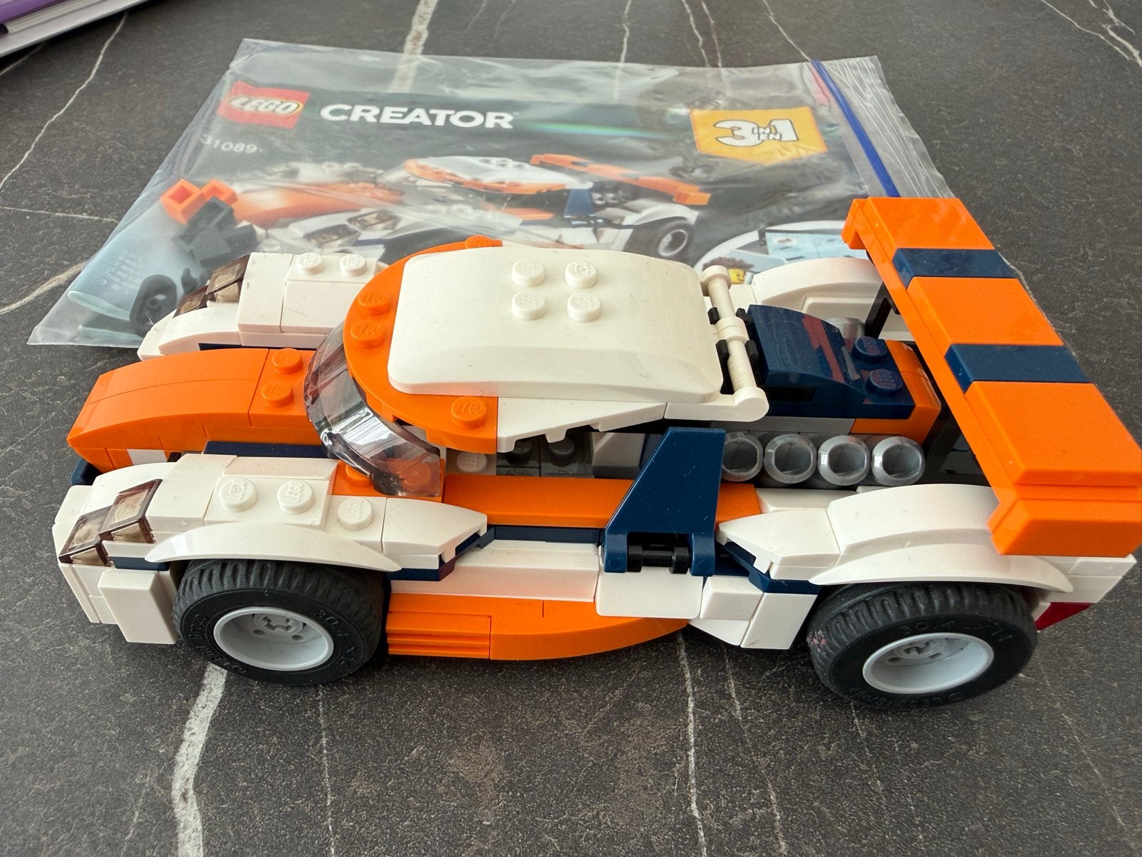 Lego Creator 31089 Oranje Raceauto 3-in-1, Gebruikt, Lego, Ophalen of Verzenden, Compleet