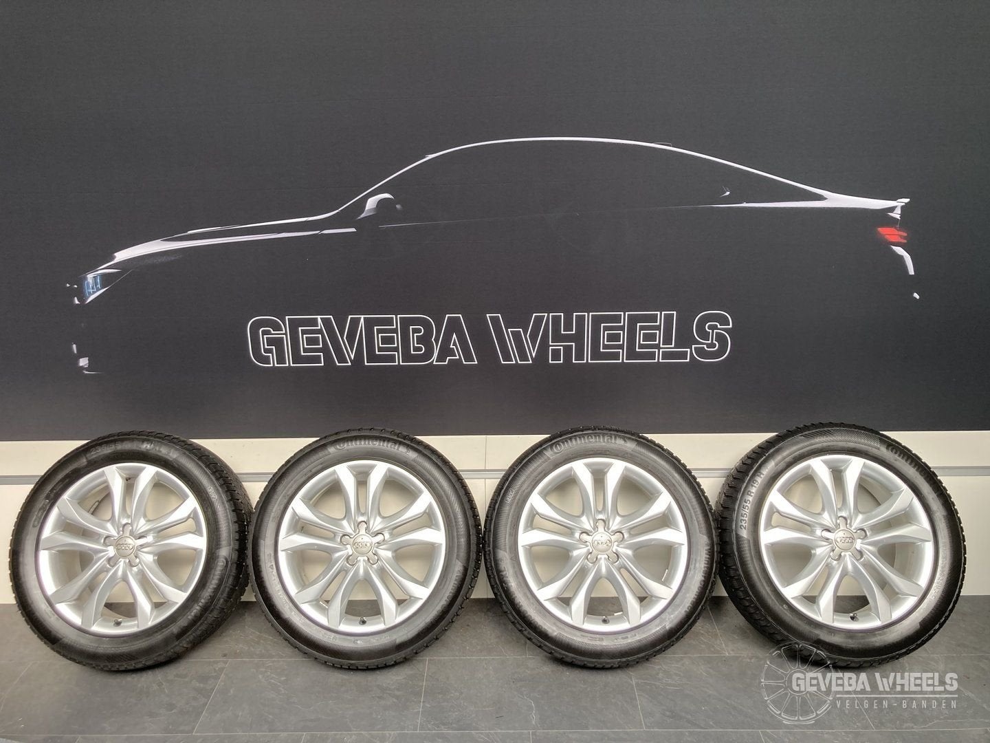 19” originele Audi Q5 / SQ5 velgen + winterbanden 5x112  8RA, 19 inch, Gebruikt, -, -