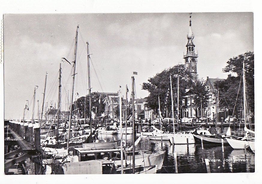 Veere jachthaven 1962 ., Ophalen, 1960 tot 1980, Gelopen, Zeeland