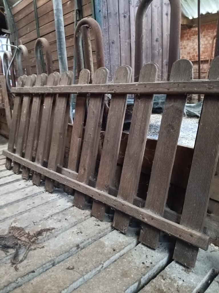 Houten hekjes hoogte 80 cm, Ophalen, Gebruikt, Minder dan 3 meter, Minder dan 1 meter