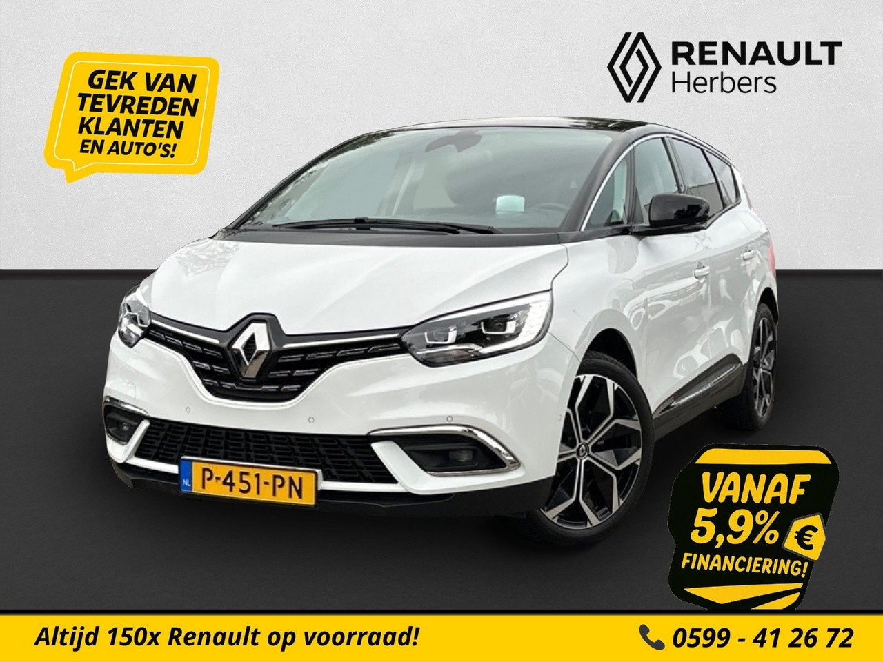 Renault Grand Scénic 1.3 TCe Intens EDC ADAPT CRUISE / LEER, 15 km/l, Gebruikt, 4 cilinders, 1465 kg