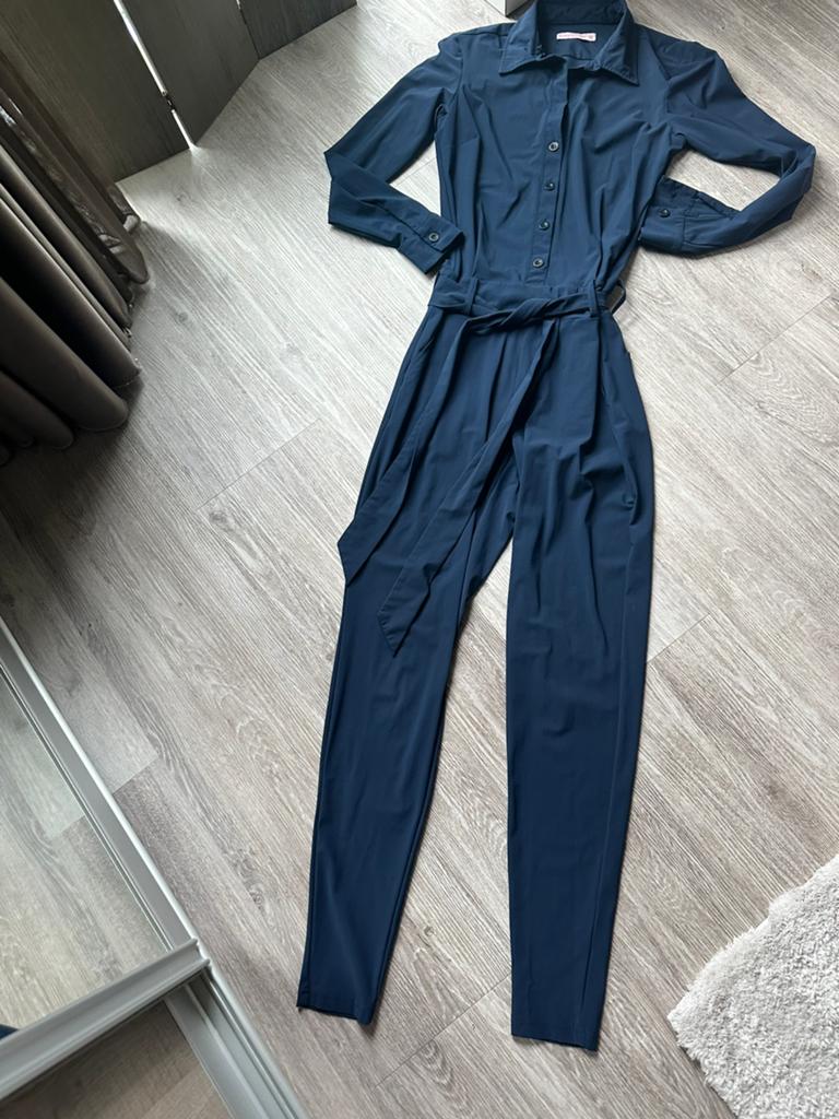 Studio Anneloes xs junpsuit donkerblauw, Kleding | Dames, Ophalen of Verzenden, Zo goed als nieuw, Maat 34 (XS) of kleiner, Blauw