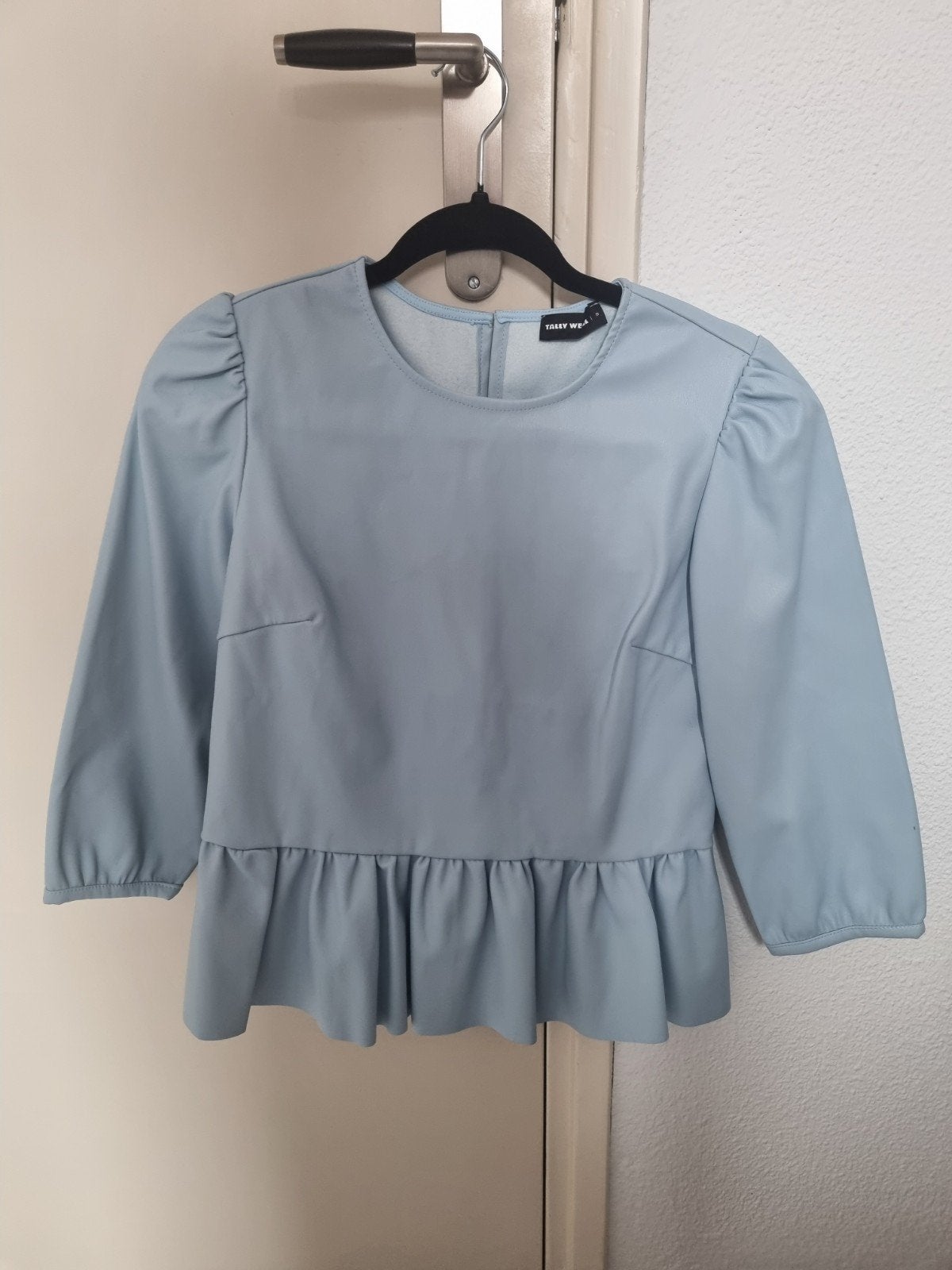 Tally Weijl Lichtblauwe Peplum Top Maat S, Tally Weijl, Blauw, Ophalen of Verzenden, Zo goed als nieuw