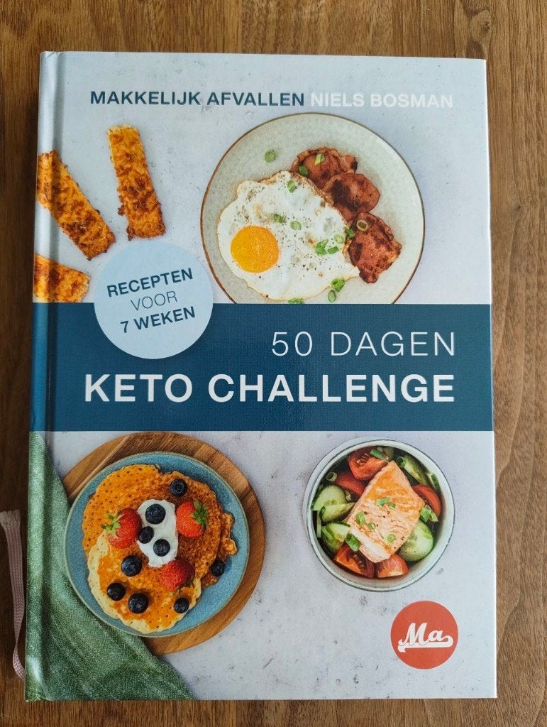 50 Dagen Keto Challenge - Makkelijk Afvallen Niels Bosman, Dieet en Voeding, Ophalen of Verzenden, Zo goed als nieuw, Niels Bosman