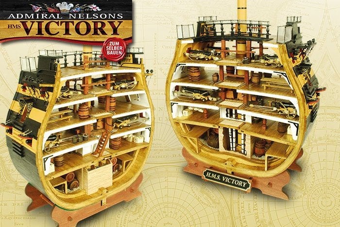 HMS VICTORY Doorsnede bouwpakket., Hobby en Vrije tijd, Modelbouw | Boten en Schepen, Ophalen of Verzenden