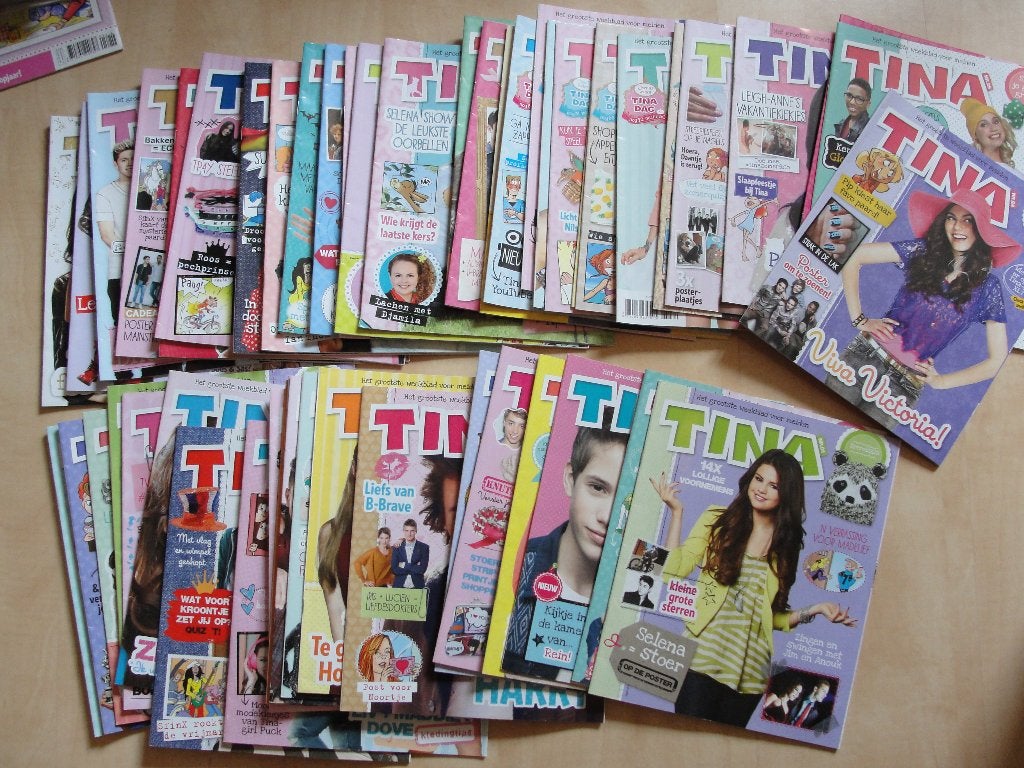 Te koop: een stapel oude Tina's, Ophalen, Gelezen