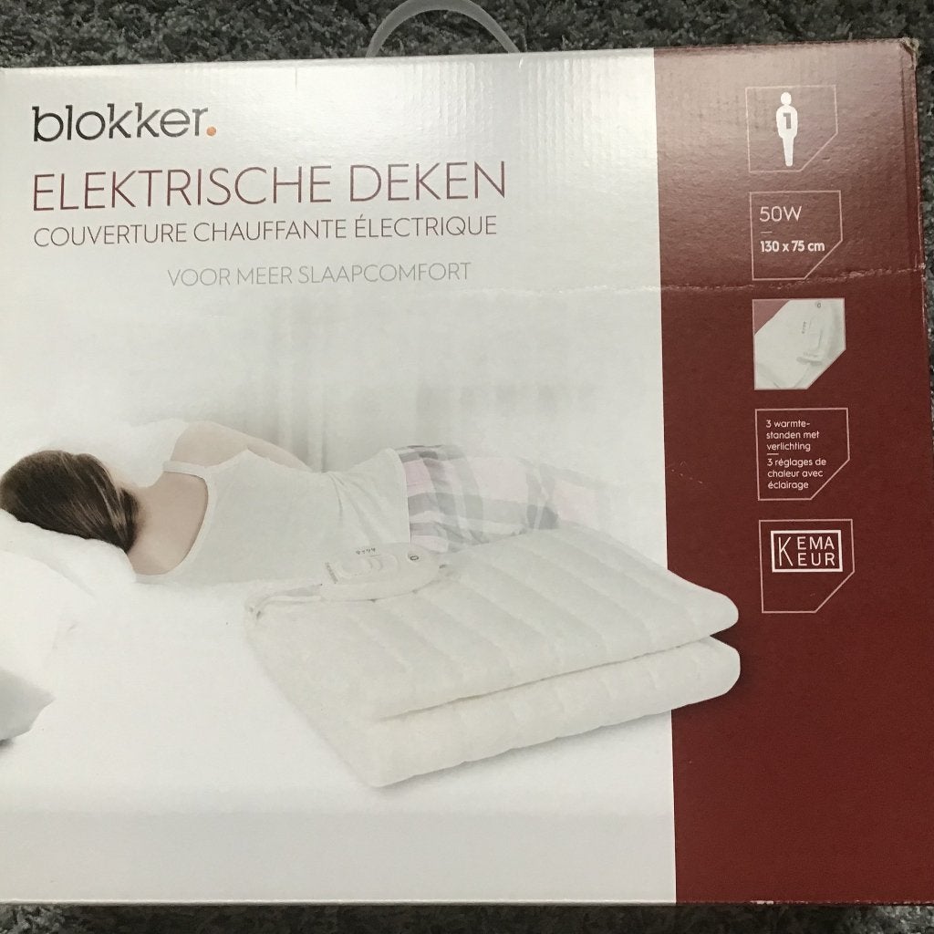 Elektrische deken, Ophalen, Eenpersoons, Wit, Overige typen