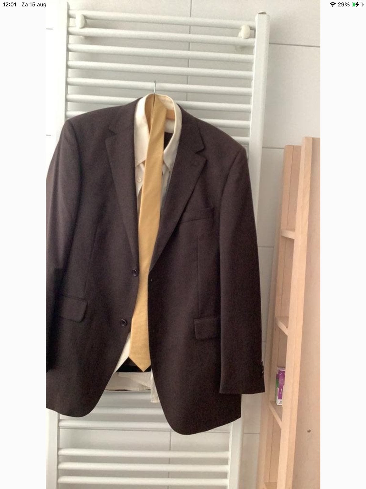 Piet Zoomers kostuum met JOOP overhemd en stropdas, Kleding | Heren, Kostuums en Colberts, Verzenden, Zo goed als nieuw, Maat 52/54 (L)
