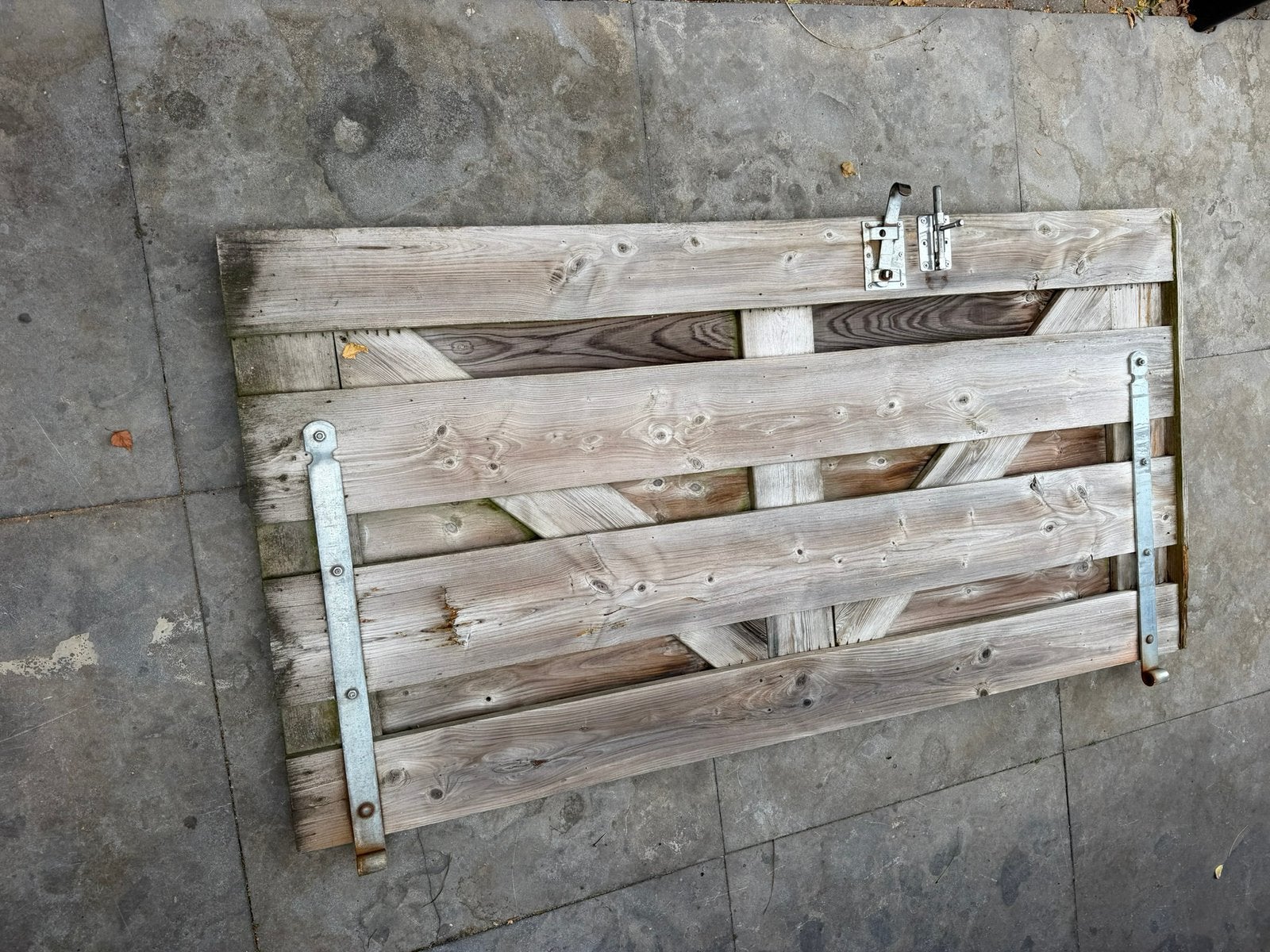 Poortdeur eikenhout 180 x 93,3, Tuin en Terras, Ophalen, Gebruikt, Minder dan 100 cm, Draaipoort