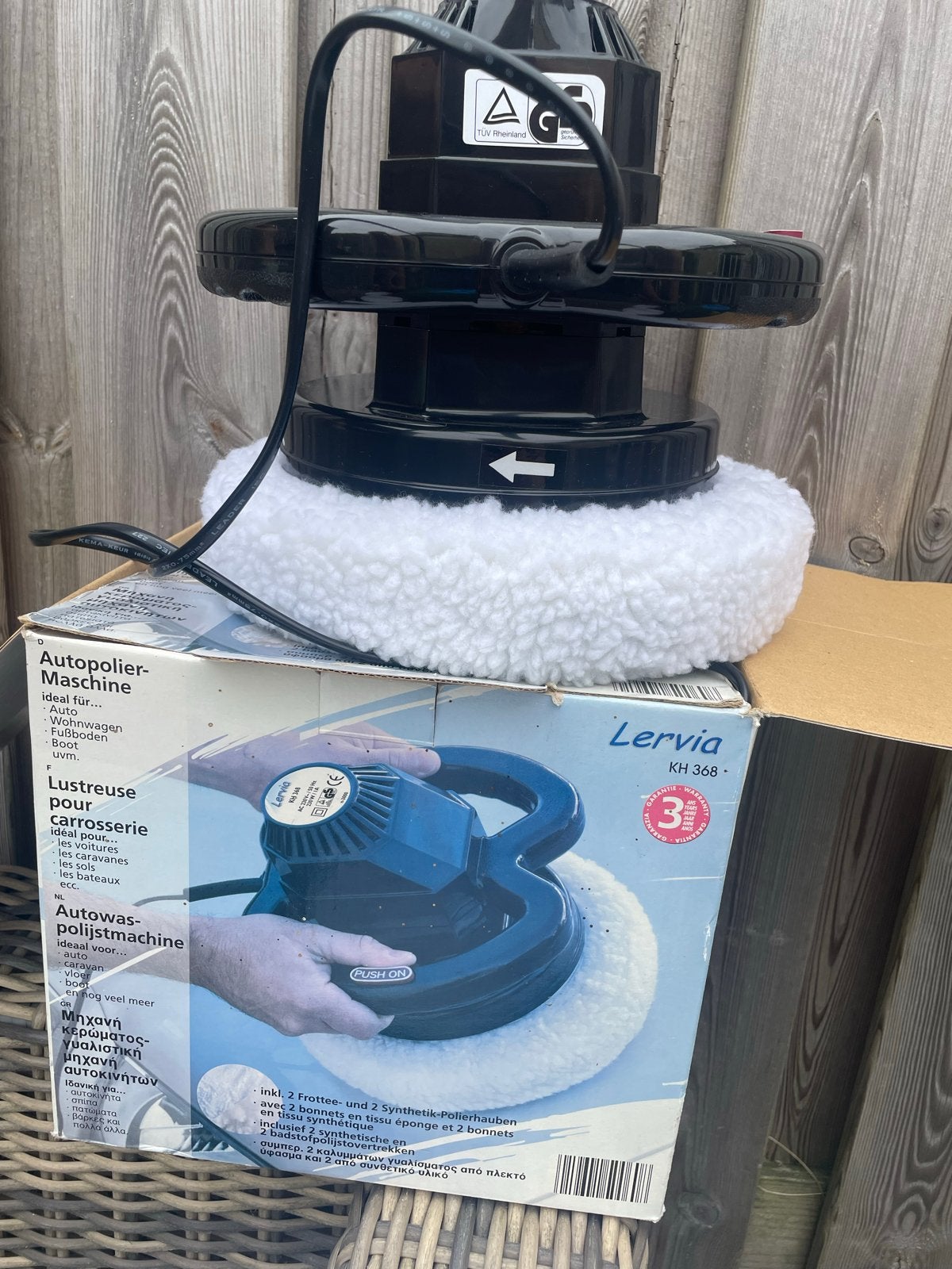 Lervia poetsmachine KH 368 - Autopolijstmachine, Ophalen of Verzenden, Zo goed als nieuw