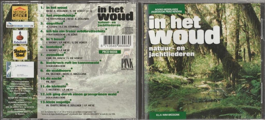 In het woud - Natuur- en jachtliederen, Ophalen of Verzenden, Zo goed als nieuw