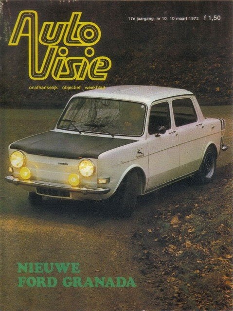 Autovisie 10 1972 : Mazda 818 - Fiat 126 - Ford Granada, Ophalen of Verzenden, Gelezen, Algemeen