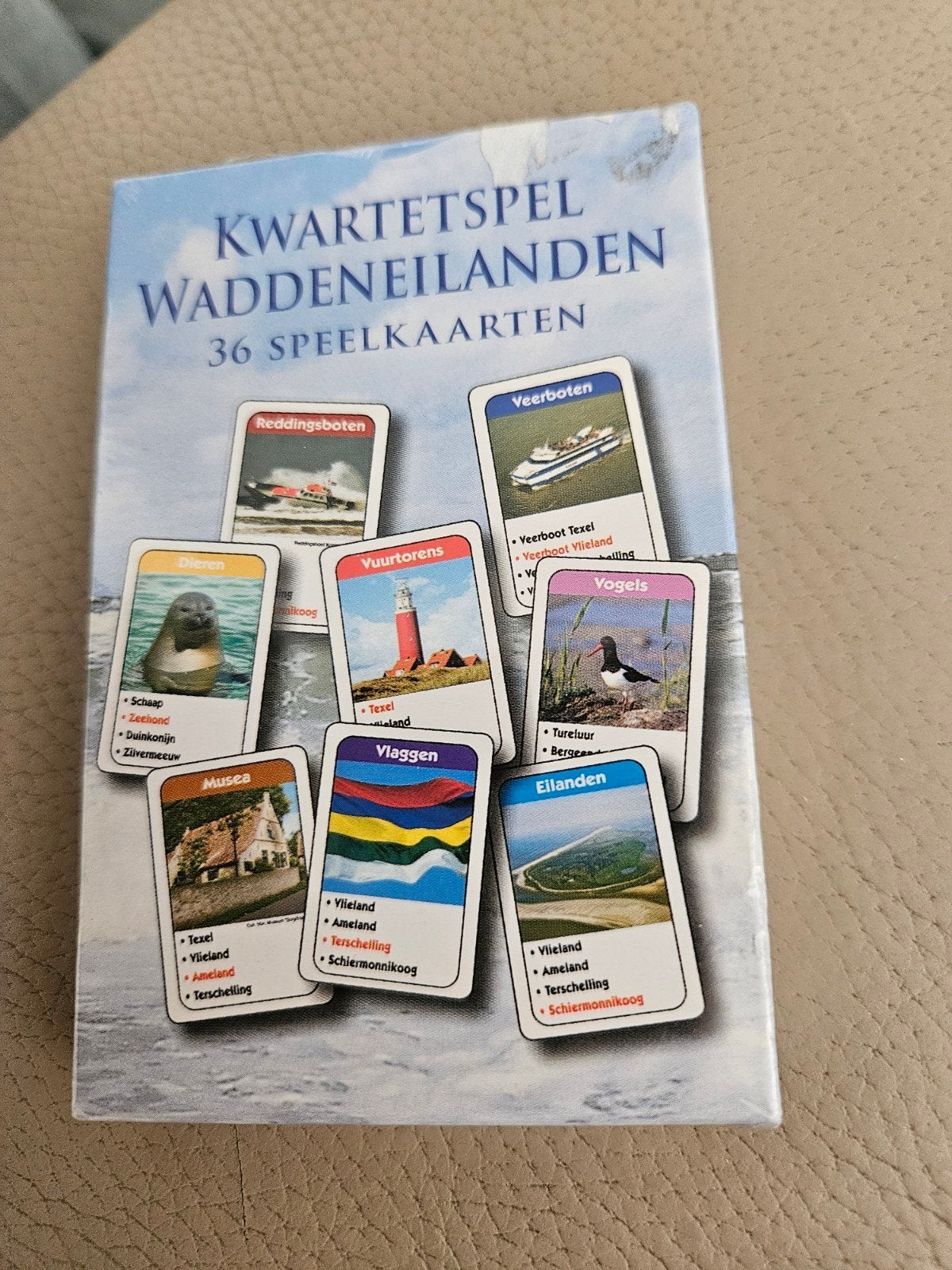 Kwartetspel Waddeneilanden - Nieuw in verpakking, Verzamelen, Speelkaarten, Jokers en Kwartetten, Ophalen of Verzenden, Nieuw