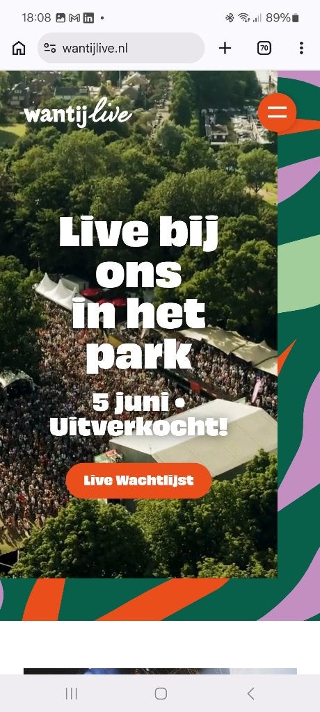 2 tickets Wantij Live Dordrecht 5 juni 2026, Twee personen
