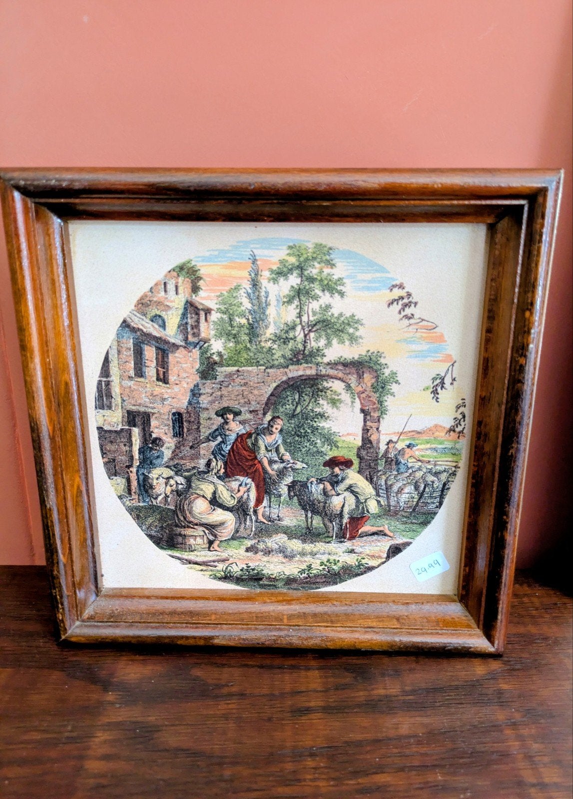 Brocante Sleutelkastje Tegel Villeroy & Boch, Ophalen of Verzenden