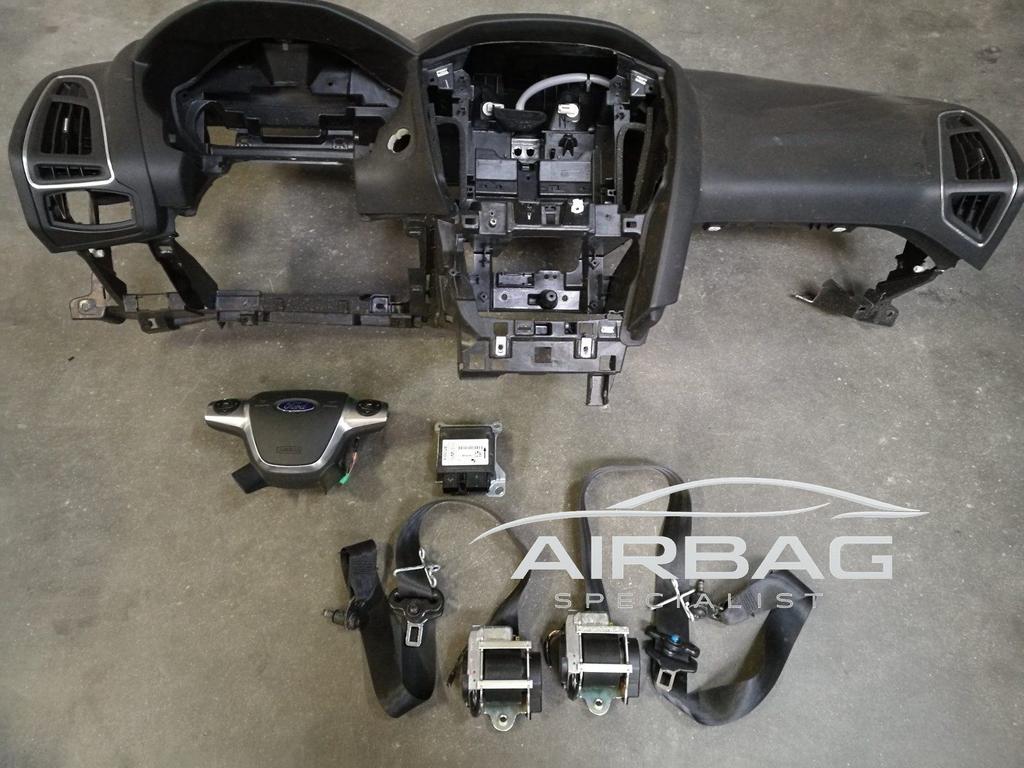 Complete airbag set Ford Focus model 2012 - 2015, Gebruikt, -, -, Ophalen of Verzenden