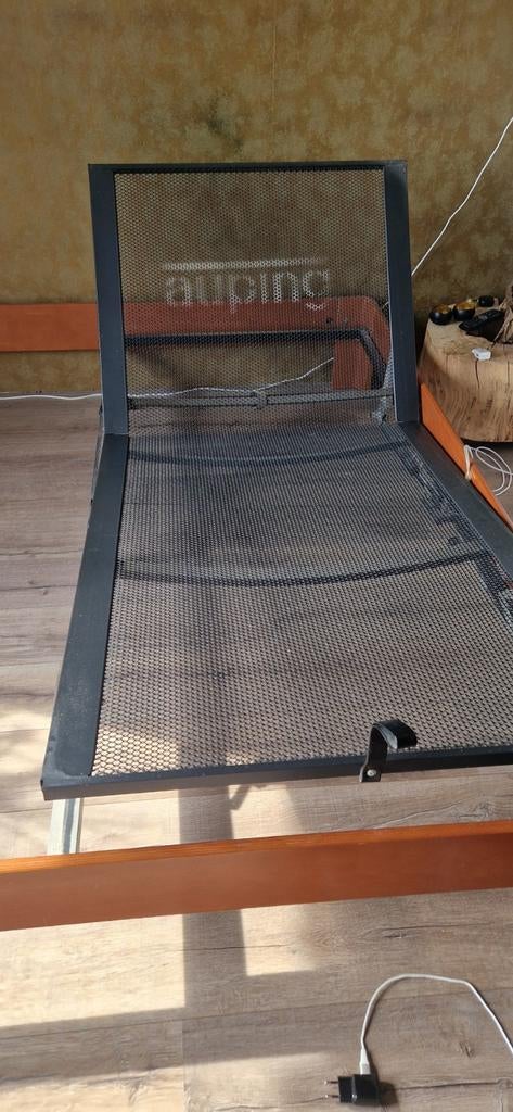 2 pers Auping bed, Ophalen, Tweepersoons, Hout, 180 cm