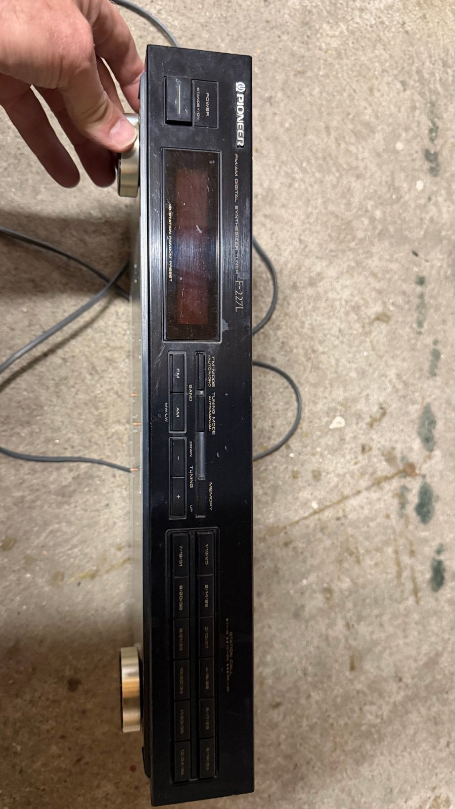Pioneer F-227L FM/AM Digitale Synthesizer Tuner, Audio, Tv en Foto, Tuners, Ophalen, Gebruikt, Analoog
