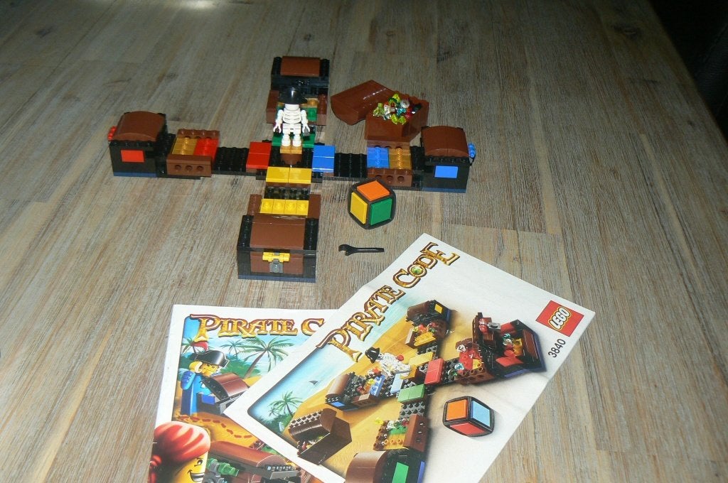 Te koop: Lego Pirate code Bordspel 3840 met boekjes, Gebruikt, Lego, Inclusief instructies, Pirates
