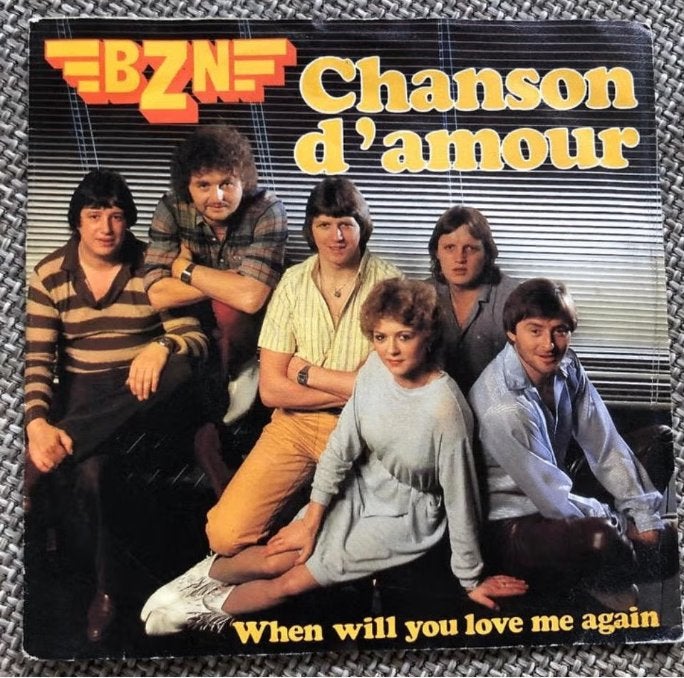 Vinyl Singeltje BZN Chanson d'amour 1981, Ophalen of Verzenden, Zo goed als nieuw, Pop