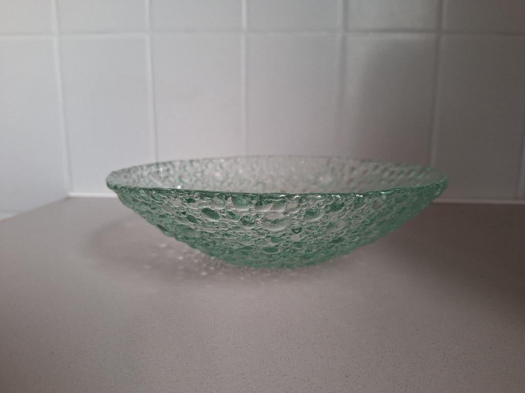 Pavel Panek bubbelglas vaas, Schaal, Rond, Ophalen of Verzenden, Glas