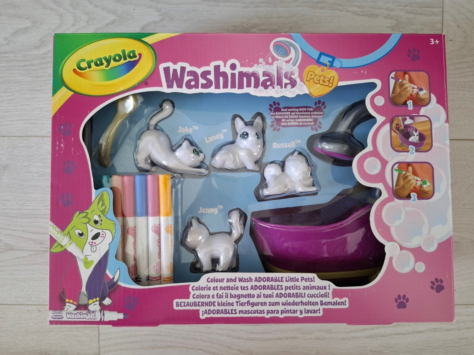 Washimals, Ophalen, Gebruikt