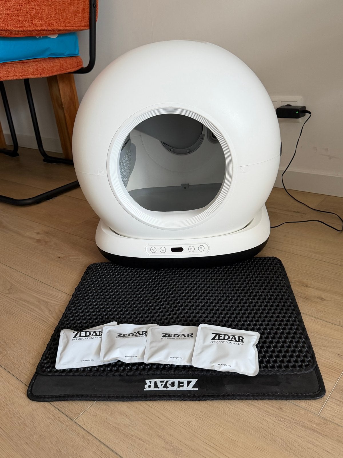 Zedar k1200 elektrische kattenbak, Ophalen, Zelfreinigend, Gebruikt, Open