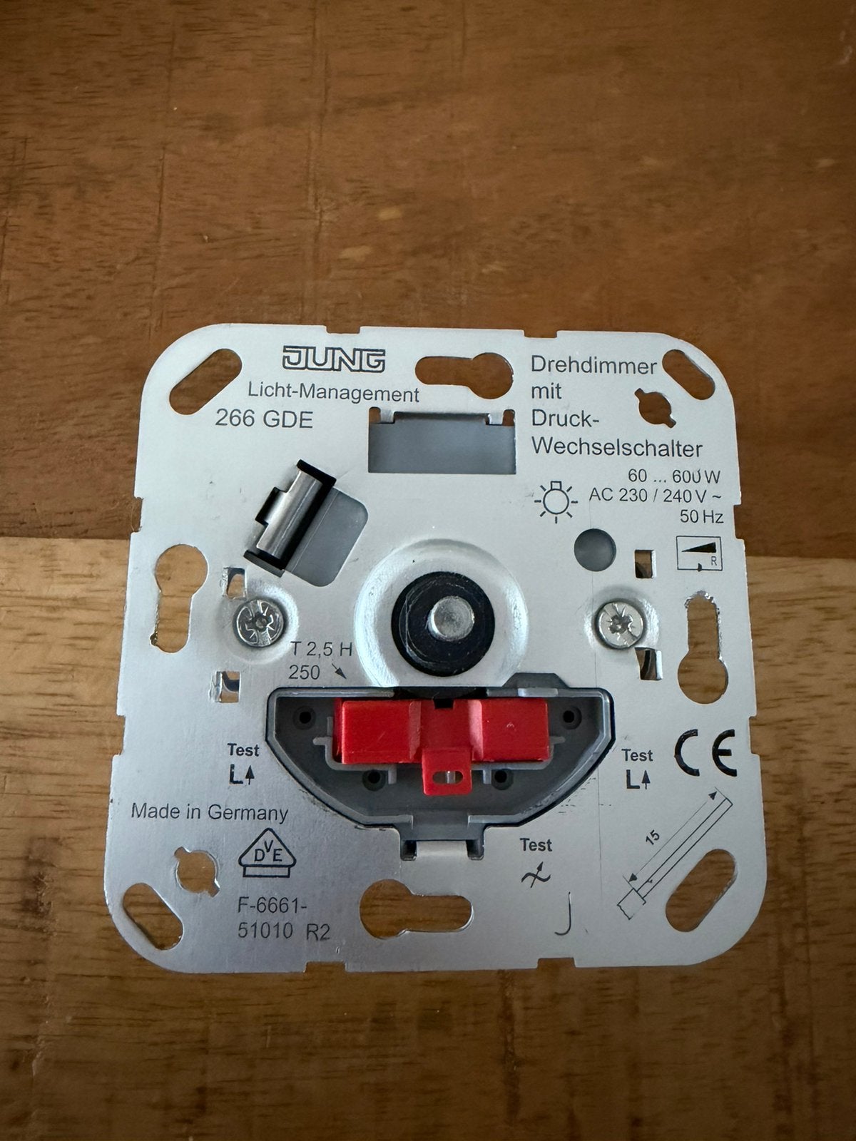 Jung basiselement - dimmer 600w 266gde, Ophalen of Verzenden, Zo goed als nieuw