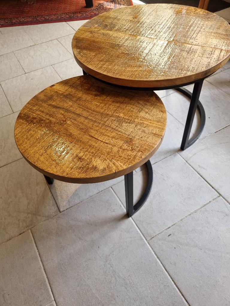 TE KOOP SET SALONTAFELS (NIEUW), Huis en Inrichting, Tafels | Salontafels, 50 tot 100 cm, Rond, Nieuw, 50 tot 100 cm