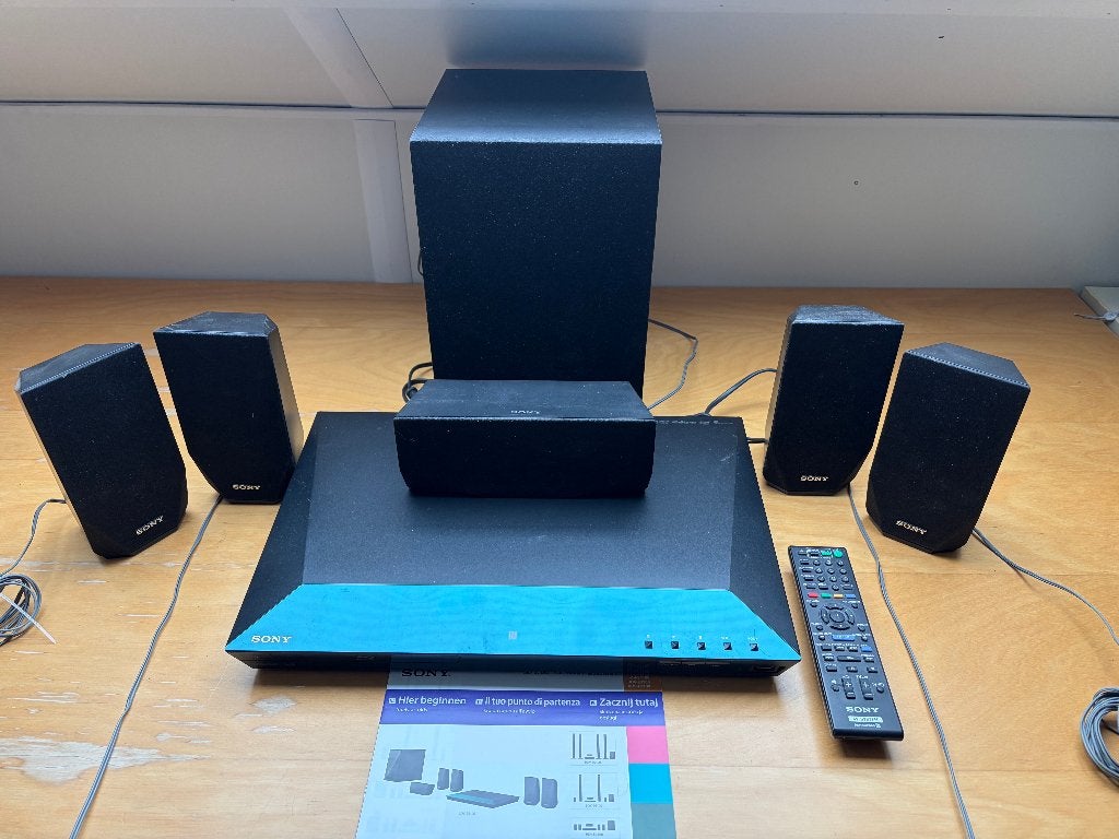 Sony 5.1 Blu-ray Home Cinema Set, Ophalen of Verzenden, Zo goed als nieuw, HDMI, Minder dan 500 GB