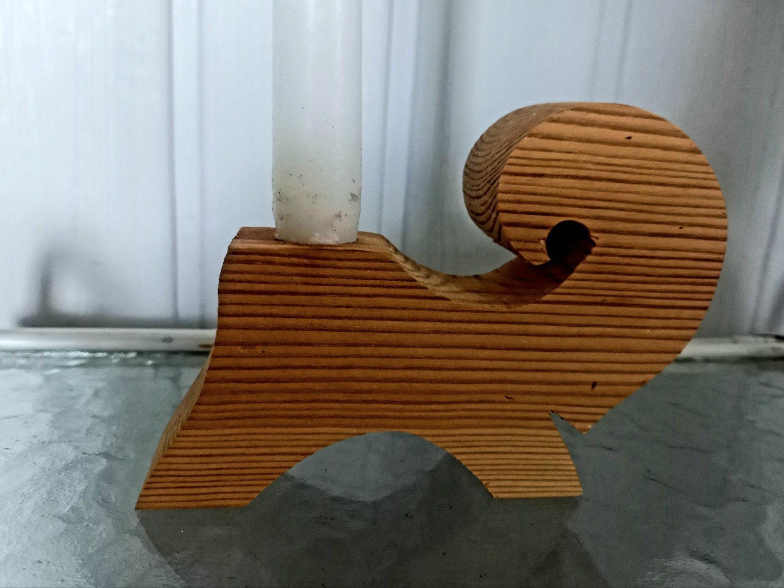 Zweedse Julbock / Kerstbokje van vurenhout, Gebruikt, Bruin, Ophalen of Verzenden, Kandelaar