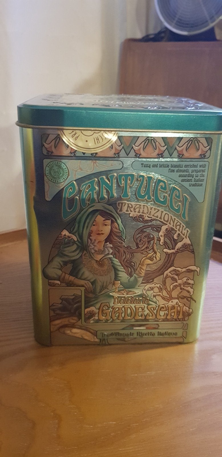 Art deco blik Italiaanse koekjes Gadeschi, Ophalen of Verzenden, Gebruikt, Overige